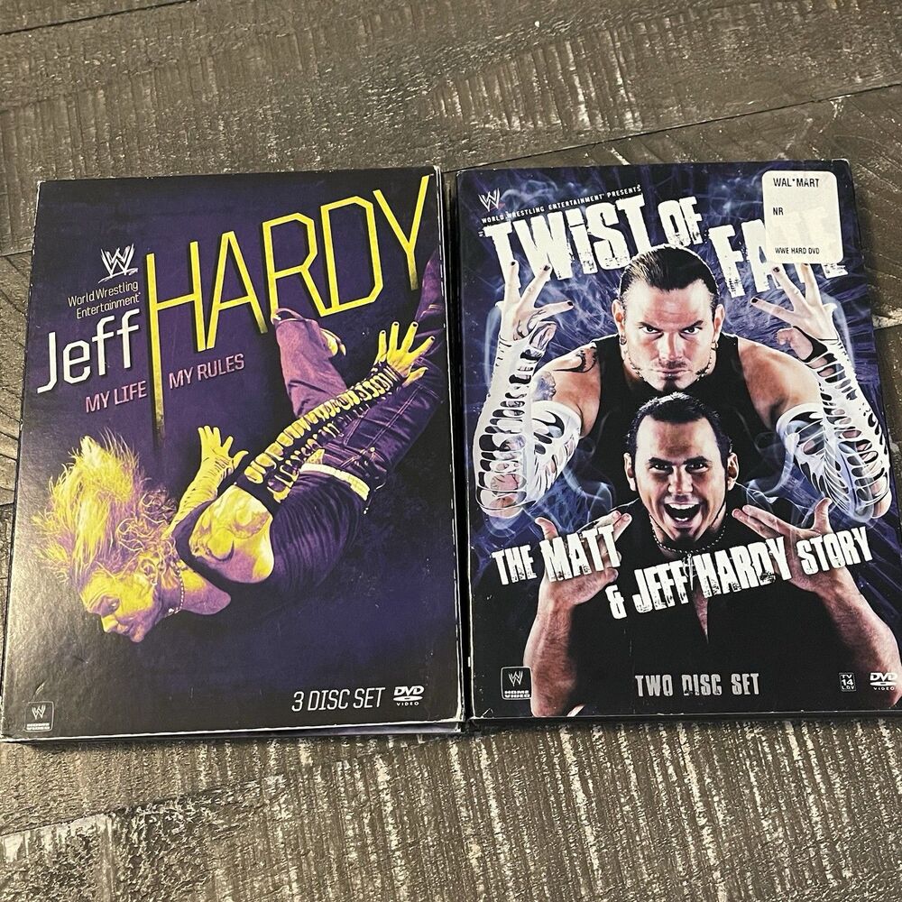 Jeff Hardy Matt WWE DVD Lot of 2 My Life My Rules and Twist of Fate story Hardy